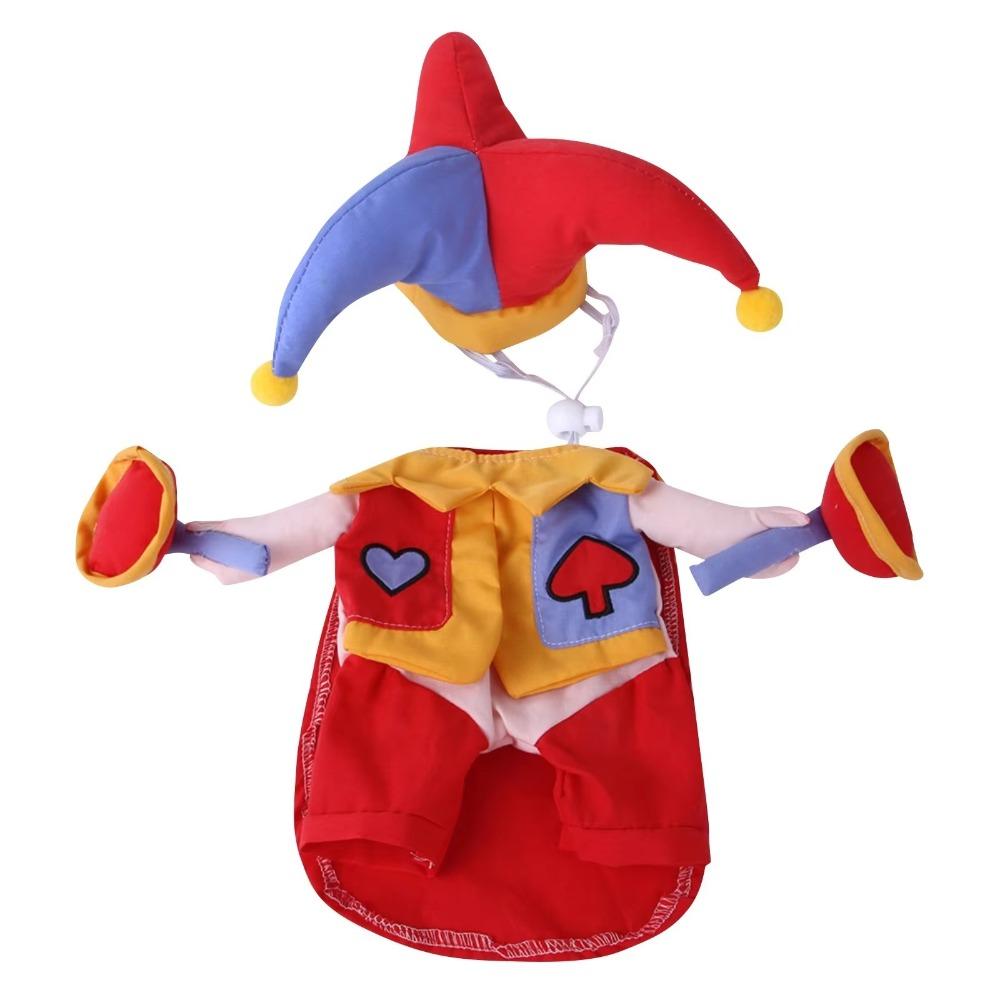 Clown Pet Halloween Cosplay Christmas Funny Outfits Clothes New Dress Hoodie for Puppy Dogs