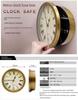 European Style Wall Clock with Hidden Jewelry Storage – Decorative and Personalized Home Décor