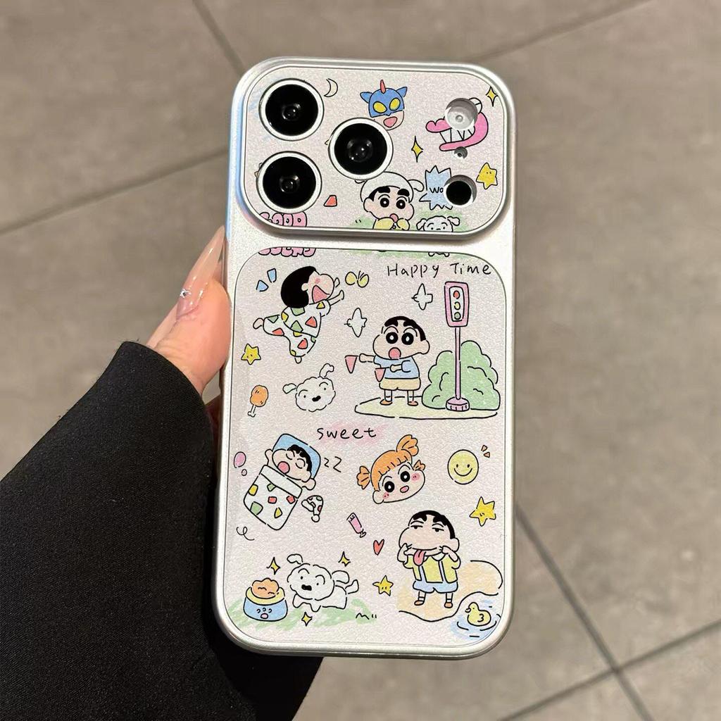 Graffiti Shin-chan Apple Phone Case: Compatible with 17 Pro Max, 16 Pro, 15 Pro Max, 14 Pro - High-End, Anti-Fall Design