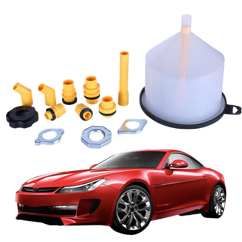 Radiator Air Release Funnel Kit | 15 Piece Spill Proof Automotive Funnel | Cooling