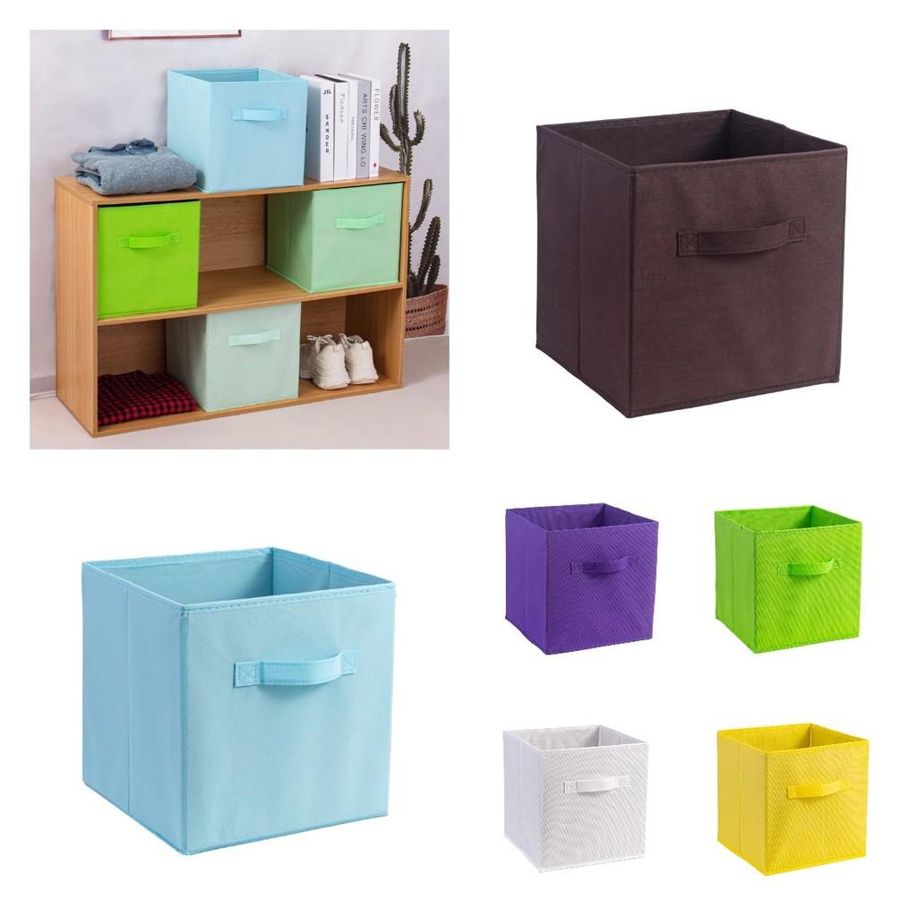 Spacious 35l Fabric Storage Box For Shoes Clothes And Accessories Ideal For Living Room Use