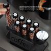 Coffee Bean Sealed Jar Display Rack Transparent Storage Tube with One-way Exhaust Valve Airtight Aroma Jar for Coffee Storage KFS-fc98