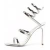 Eilyken Open Toe Woman Sandals Thin High Heels Party Prom Shoes Fashion Ankle Strap Pumps Size:35 42