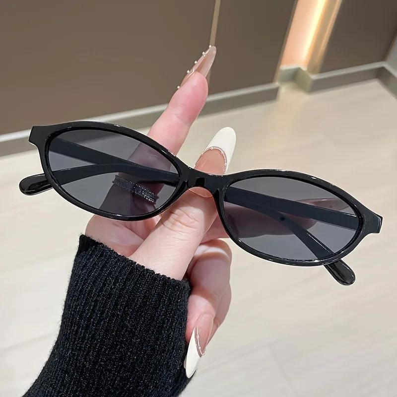 6 Piece Set of Fashionable Oval Frame Glasses Essential for Daily Commuting and Versatile Styling