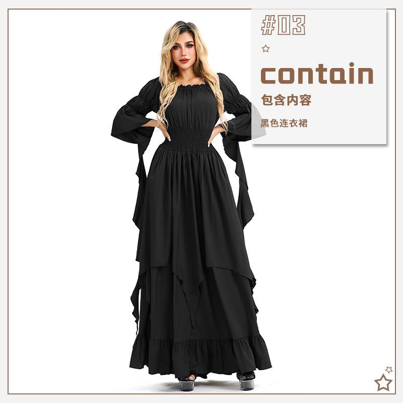 

Суд Винтажное Средневековое Ренессансное Платье Платье для Выступлений Платье для Октоберфеста Бальное Платье XXL/XXXL