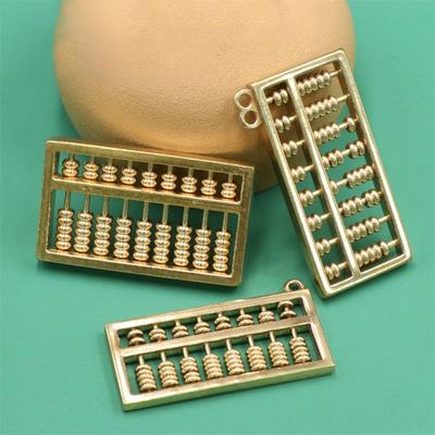 Handicraft Zinc Zinc Alloy Abacus Ornament Movable Ruyi Abacus Craft Ornament  Car Crafts