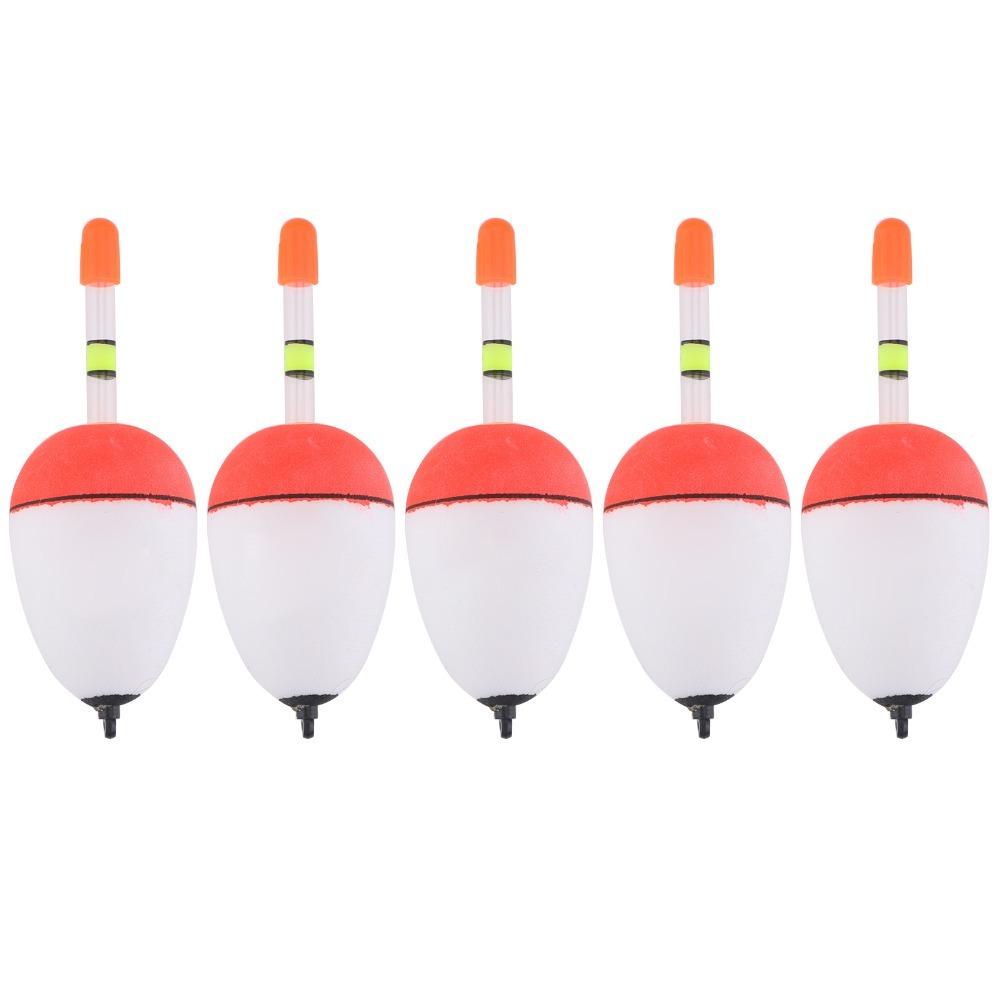 5PCS EVA Foam Fishing Slip Bobbers Long-range Casting Multiple Specifications Fish Floats Lightweight Lightwieght