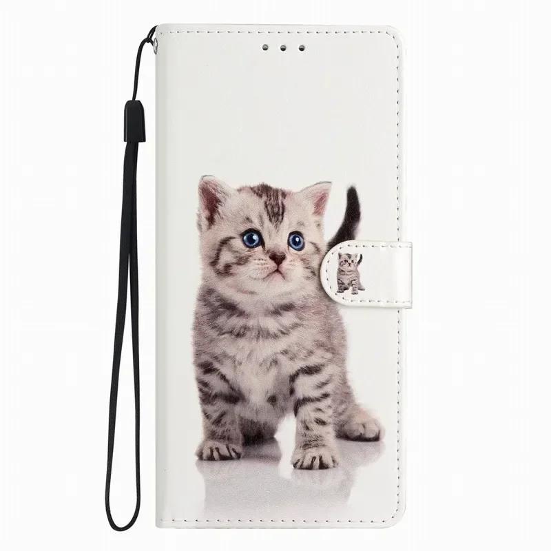 Cute Rose Flower Painted Case for Samsung Galaxy A22 A21S A15 A16 A17 A20 A20E A23 A24 A25 A26 A30 A30S A32 5G Cash Wallet Coque