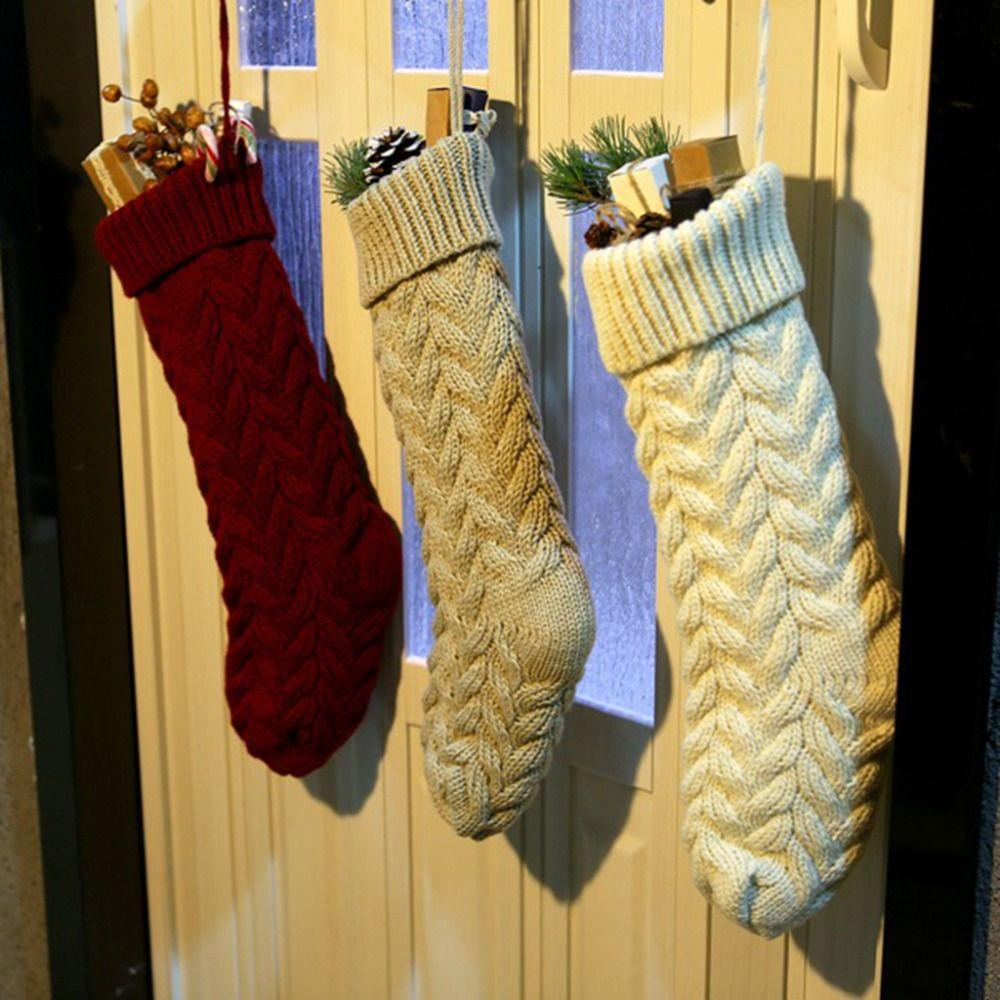 46cm Large Candy Christmas Stocking Mini Christmas Hanging Stocking  Home