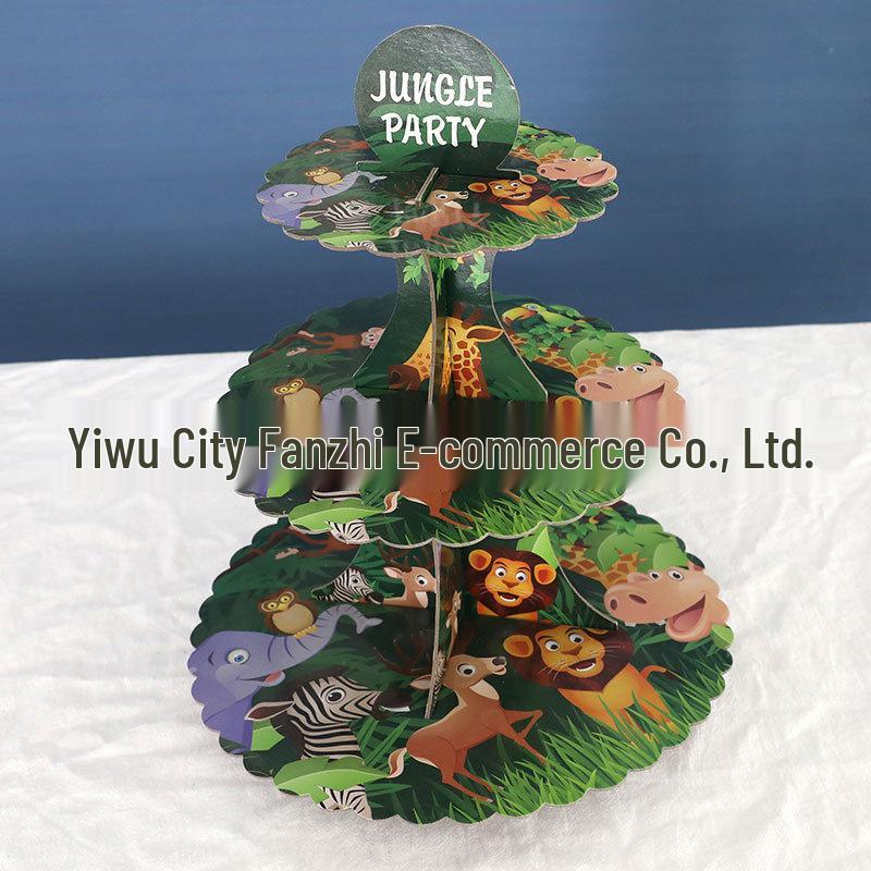 Jungle Animals Birthday Party Tableware for 24 - Plates, Napkins & Cutlery