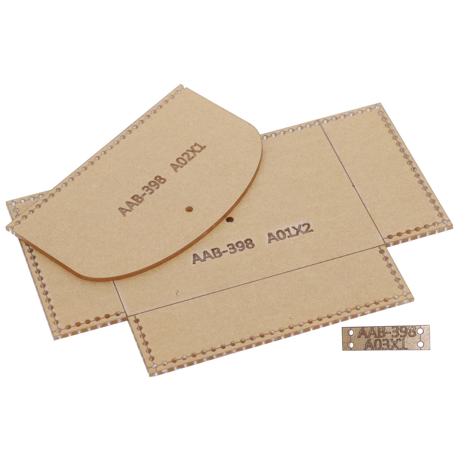 

3 шт акриловый шаблон портмоне DIY кожаный узор кошелек плесень инструменты для рукоделия аксессуары