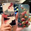 Für Apple iPhone 5 5S Hülle iPhoneSE Luxuriöse Bemalte Blumenhülle Weiche Silikon-Handyhülle Für iPhone SE 2020 2022 iPhone5 Fundas