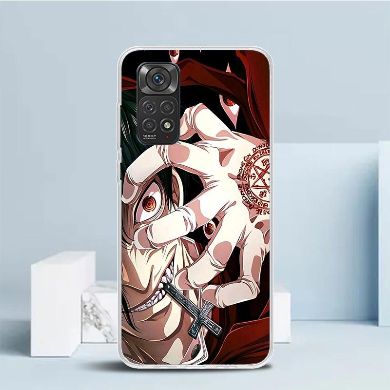 A-Alucard Hellsing Anime Soft Cover for Xiaomi Redmi Note 15 14 13 12 Pro Plus Phone Case 14S 11S 11T 11E 10S 10 4G Pattern Shel