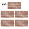 Oil Proof Wall Stickers for Bathroom 5Pcs Vintage Brick Tile Stickers, Waterproof Oil?Proof Wallpaper, Peel Sheets Kitchen & Stick Backsplash Living