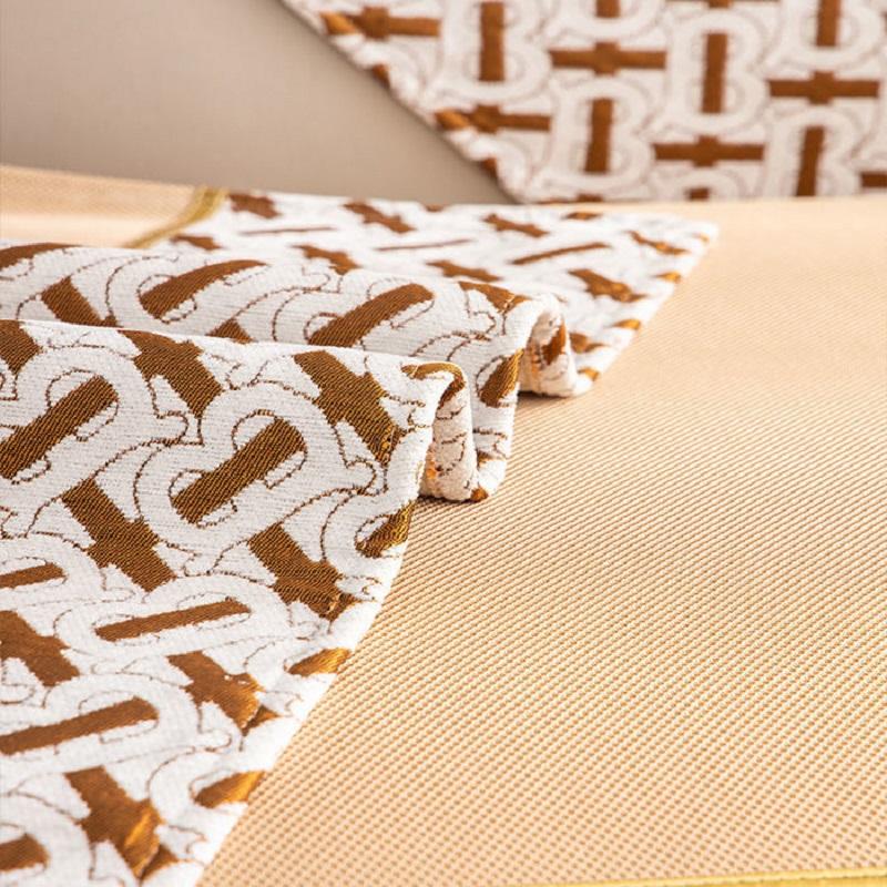 Husă de Sofa Vară Mătase de Gheață Cusături Margine Lată Culoare Solidă Pernă de Sofa pentru Living Modern Minimalist Anti-Alunecare Pernă de Sofa