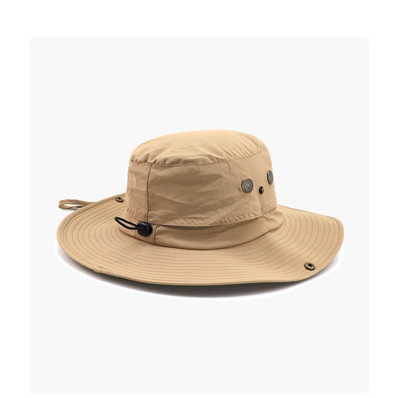 Hiking Bucket Hat Men and Women Summer Sunscreen Tooling Hat Breathable Outdoor Fishing Camping Cowboy Hat