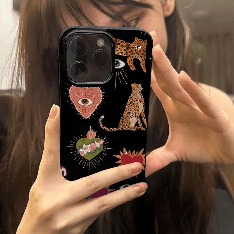 Forest Sexy Leopard Phone Case For iPhone 17 16 15 13 12 11 14 Pro Max 14 15 7 8 Plus 16E XR XS Max Shell Cover