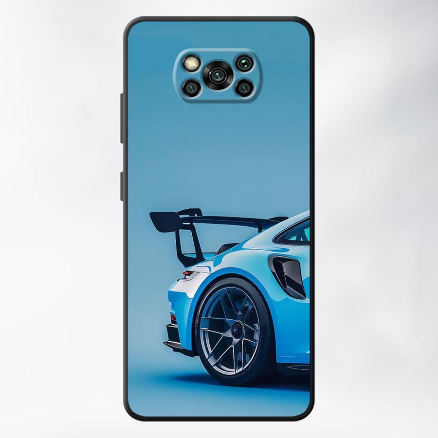 Case for Xiaomi Poco F8 C71 M7 Pro M3 M4 C61 F3 X7 X3 X4 X5 Pro C50 F1 C75 M5 Funda Phone Cover Cool Sports Car