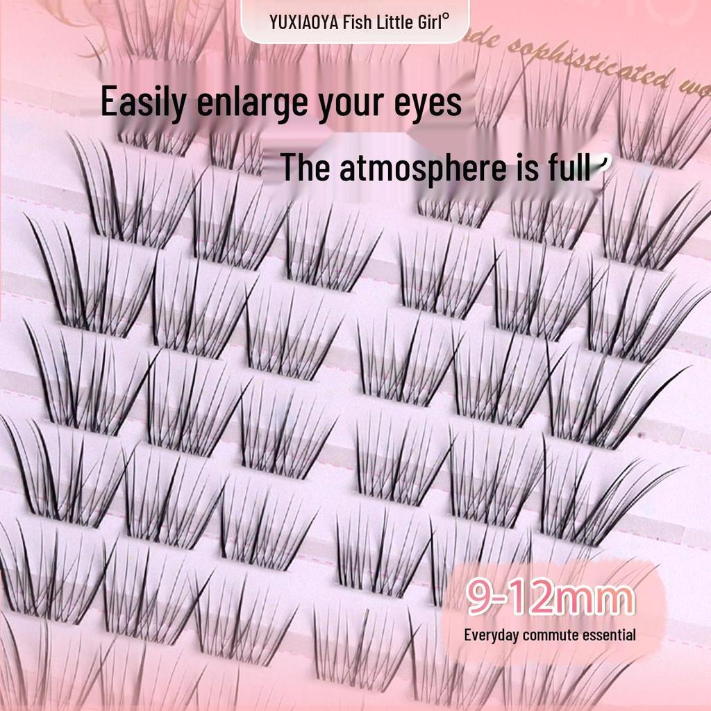 Fox-Style Angled False Eyelashes: Small, Sectioned Upper Lashes for Light Features, Yu Xiao Ya, 3-Step Camera Ready