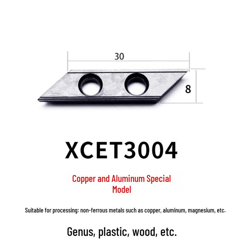 Long-Edge Dovetail Cutter Holder for XCET3004 Milling: 55°, 60°, 75° V-Groove & Disc Bottom Cleaning