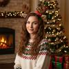 Soft Nonslip Reindeer Antlers Deer Horn Headwear For Kids And Adults Holiday Costume Accessories Headdress Props
