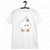 A Lovely Duck-printed Tops Animal Lover Women Men Cotton Short Sleeve Daily Life Casual Summer Round Neck Tshirt Unisex Tee