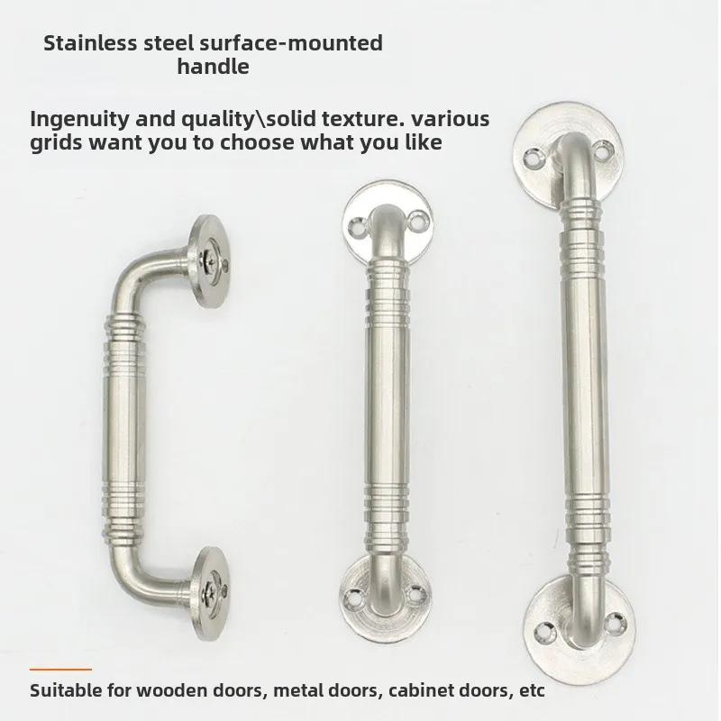 Edelstahl-Türgriffe für Innentüren Schlafzimmer Küchentürgriffe Feuerfester Türgriff Schrankgriff Beschläge