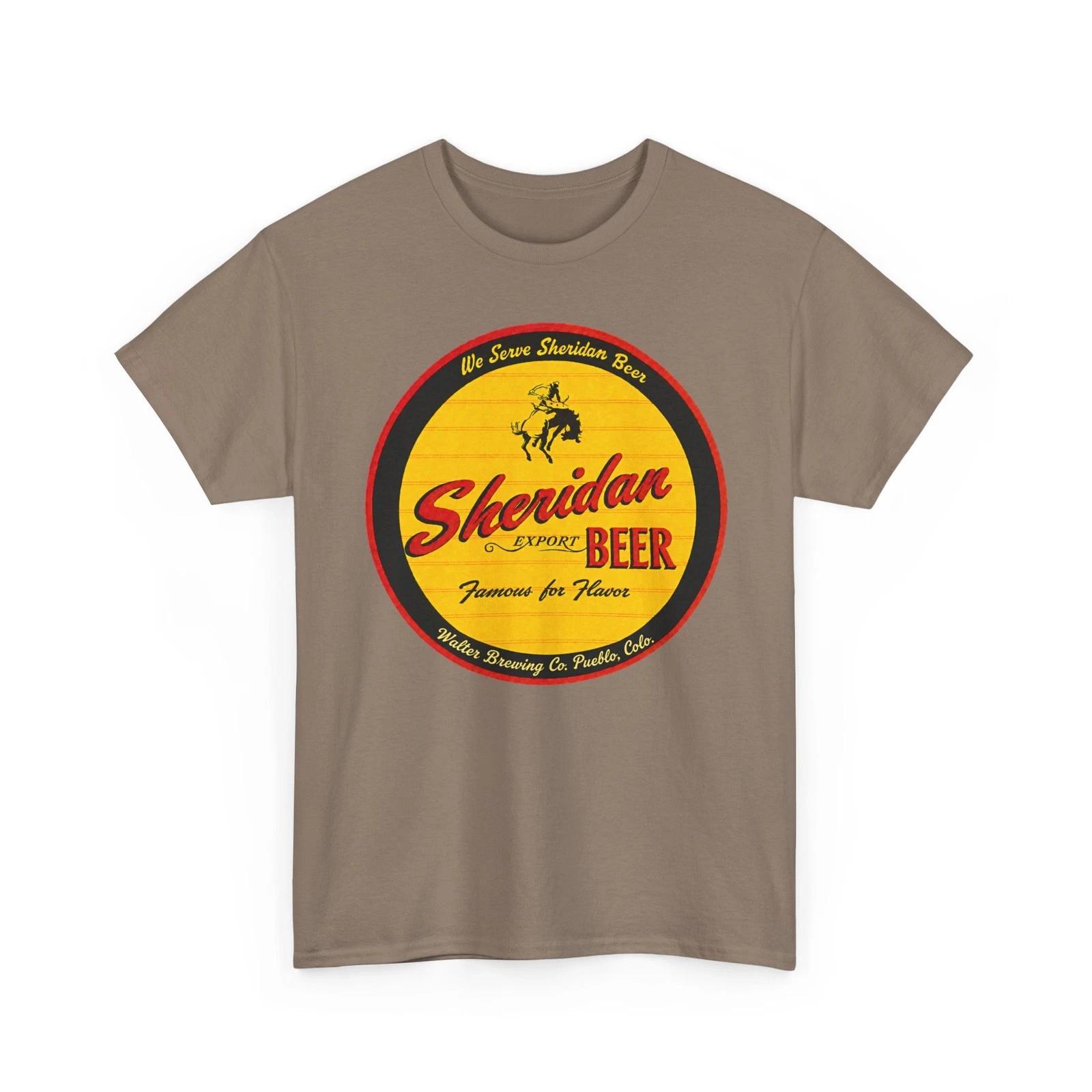 Sheridan Export Beer Walter Brewing Co. Pueblo Colorado Retro Breweriana T-Sirt XL