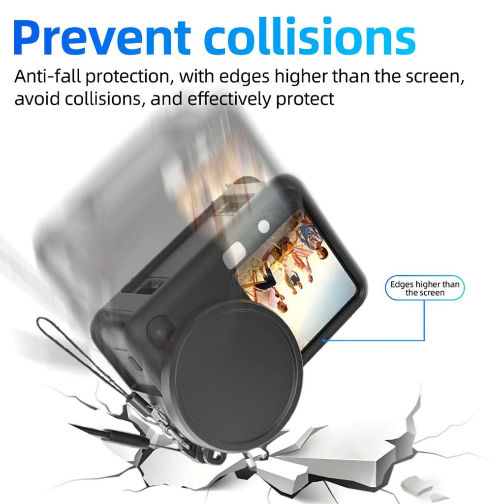 Case for DJI Osmo Action 6 Silicone Cover Soft Protective Cover & lens Protector Anti-Scratch Cover for DJI Action 6 Accessories