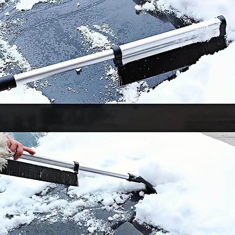Car Windshield Wiper Snow Removal Brush Snow Shovel Extendable Aluminum Alloy Cleaning Tool Broom Cleaning Accessories