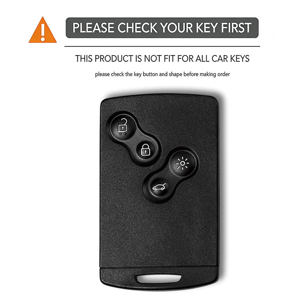 Silicone Key Case for Renault Megan 3 Laguna Fluence NEMA Clio 4 Captur Zoe Card 4 Button Key Cover Remote Protection Keychain