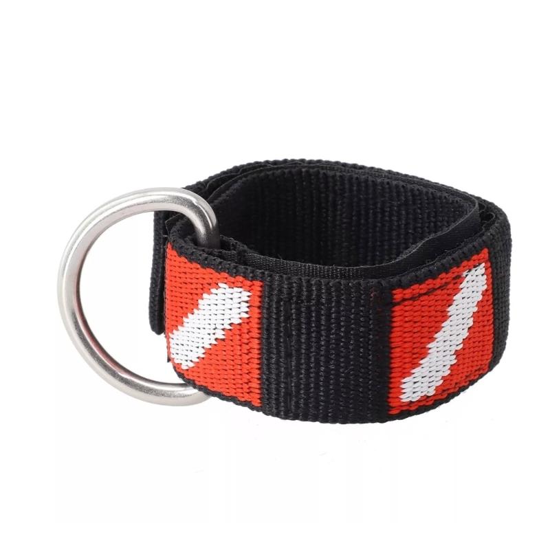 2Pcs Scubas Diving Wrist Strap Adjustable Wrist Strap with Rings Scubas Diving Wristband for Scubas Diver and Snorkelers