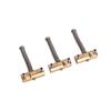 Ogdni Guitar Compensated Bridge Saddle Set of 3 Bridge Saddles for Telecaster and Electric Guitar Replacement Parts - 10.8mm Barrel-Style Tele-Style