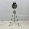 Nautical Nickel Finish and Black Wood Searchlight Chrome Tripod Home Décor Nautical Collectible Spotlight Floor Lamp