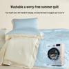 HLA Ice Silk Summer Quilt 4-Piece Set