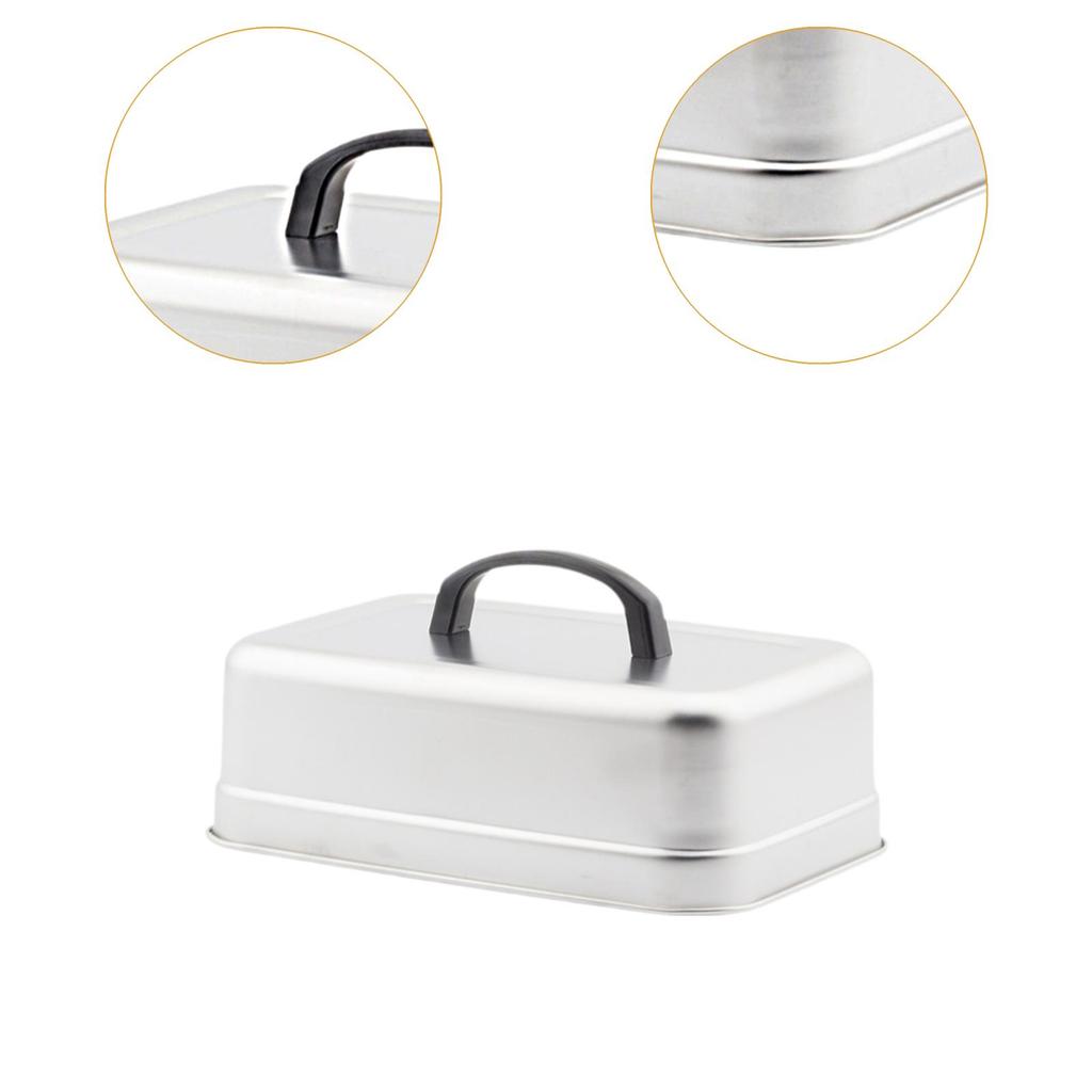 Prostokątna Pokrywa do Pieczenia ze Stali Nierdzewnej, Kopuła do Topienia Sera, Pokrywka do Gotowania na Parze, Akcesoria Grillowe do Płyty