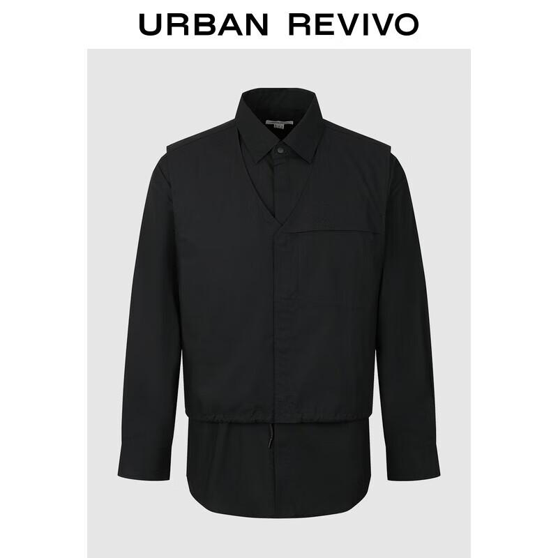 UR Men s Faux Two-Piece Polo Collar Shirt S