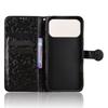 For iPhone 17 Pro Max Wallet Case Dot Pattern Imprint PU Leather Phone Cover with Wrist Strap