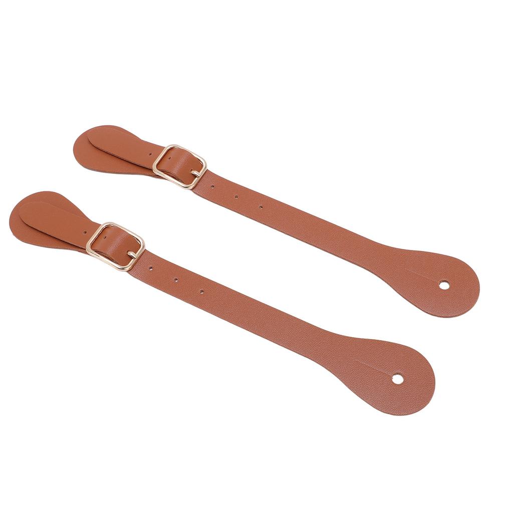 Paar Sporenriemen aus Synthetikleder Verstellbare Länge 22cm lang Western Cowboy Sporenhalter für