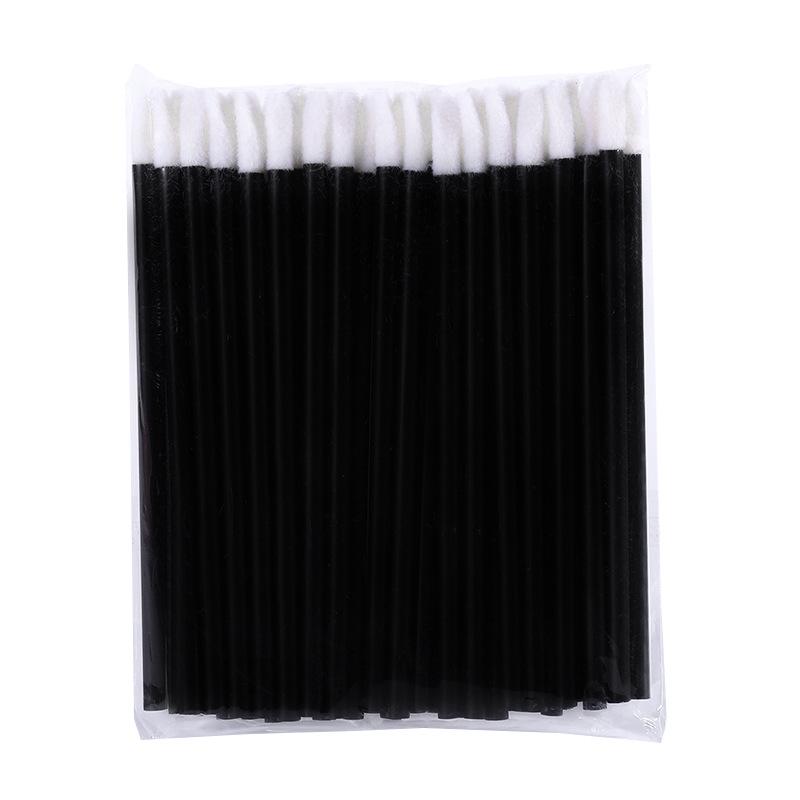 Compact Nylon Lip & Eye Makeup Brush - Disposable, Hollow Rod Design for Lipstick, Lip Gloss, and Eyeshadow Application
