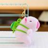Pink Capybara Plush Keychain: Cute & Creative Charm Pendant for Backpacks