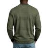 Men's Striped Long Sleeve T Shirt Base Layer for Athletic Commute Daily Wear