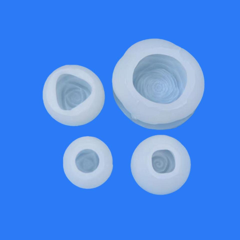 Tulip Rose Aroma Candle & Plaster Mold for DIY Flowers and Cake Decoration