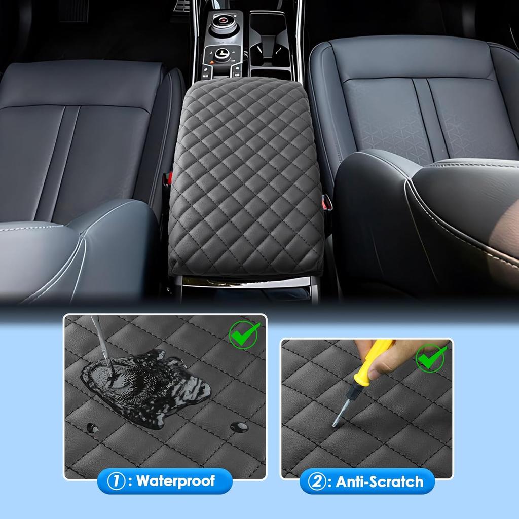 2024 2025 2026 Kryt středové konzole Sorento pro Kia Sorento (LX/S/EX/SX/SX Prestige/X-Pro SX Prestige),Vodotěsný a pohodlný kožený potah loketní opěrky