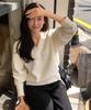 OURHOPE Wool String V-Neck Knit - Ivory