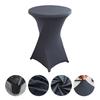 Weißer Stretch Runder Cocktail-Tischbezug 60-80cm Durchmesser Für Hochzeitsfeier Party Hotel Bar Event