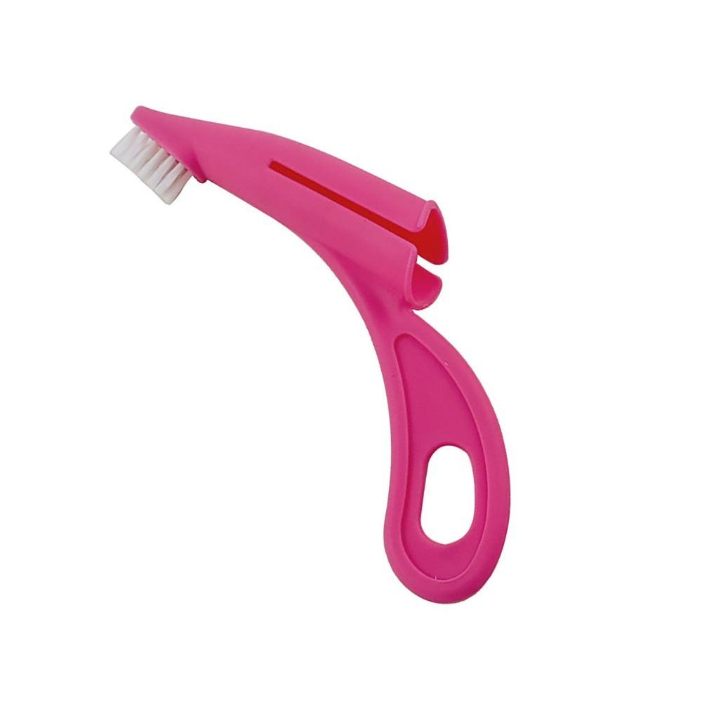 Soft Bristle Dog Cats Finger Toothbrush Nylon Bristle Ergonomic Finger Brush for Small Pets