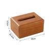 Schwarznuss-Holz-Taschentuchbox mit Deckel - Staubdicht, Schlichtes Design für Zuhause oder Büro