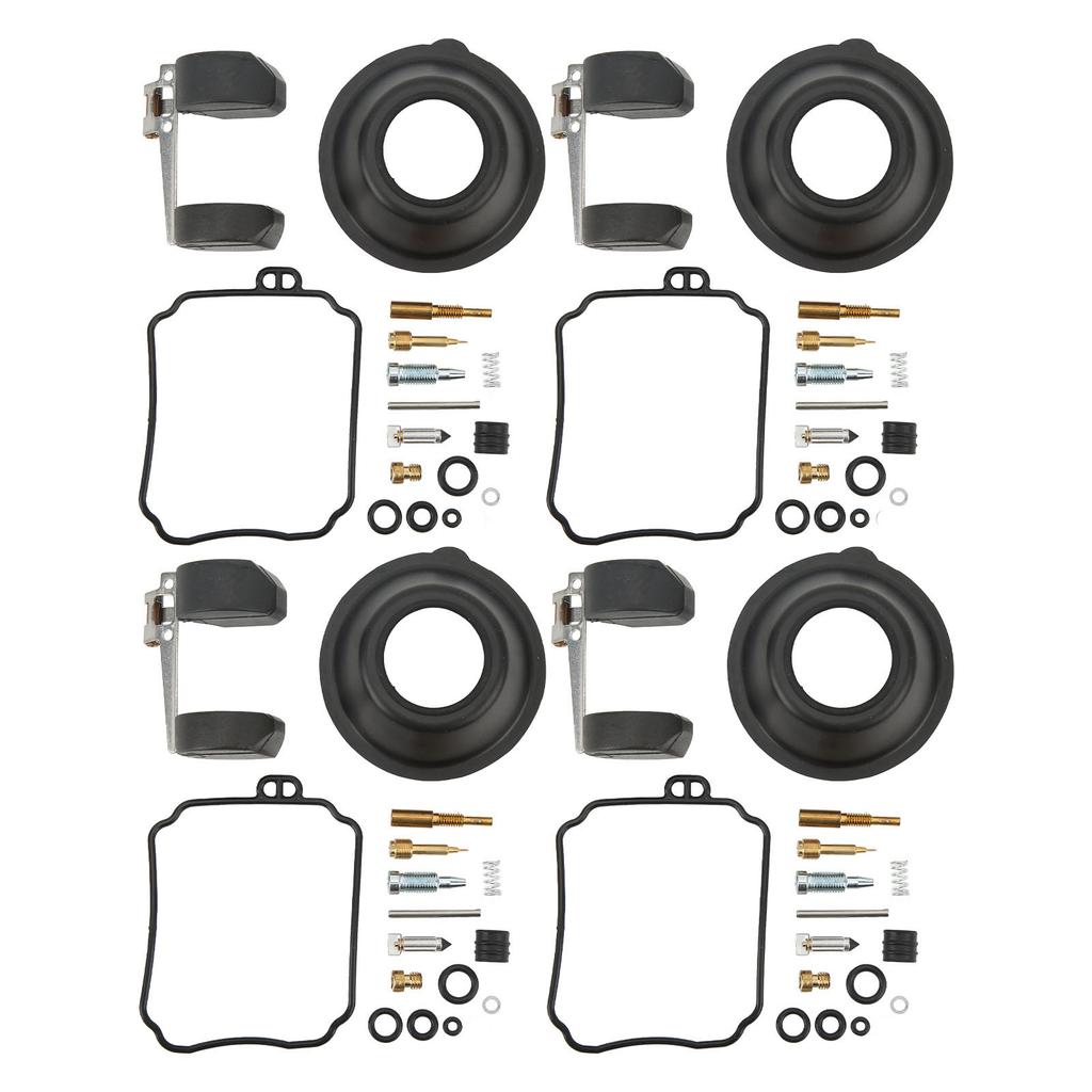 4 Stück Vergaser Reparaturset Metall Gummi Vergaser Überholset für XJ600 Seca II 1992‑1998