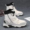 Men's Boots High Top Couple Snow Boots Plush Warm Large Size  Waterproof Anti Slip Platform Comfortable Men Shoes